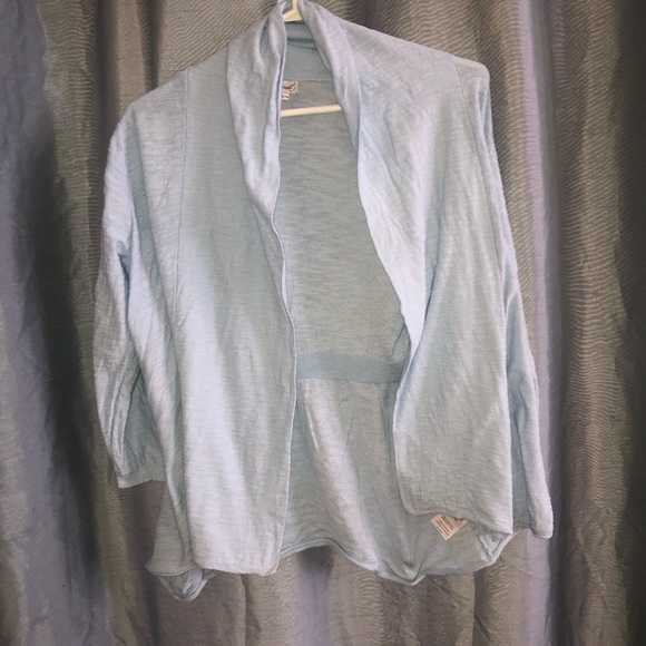Kismet Blue Cardigan Sweater Lightweight Open-Front XL - new or like new - Picture 1 of 8